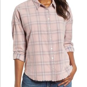 Lucky Brand Plaid Corduroy Shirt Size M